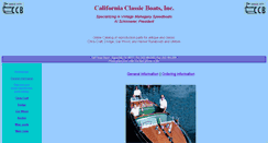 Desktop Screenshot of californiaclassicboats.com